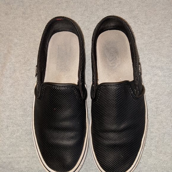 Vans Leather Slip Ons - Picture 5 of 5
